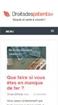Mobile Screenshot of droitsdespatients.fr